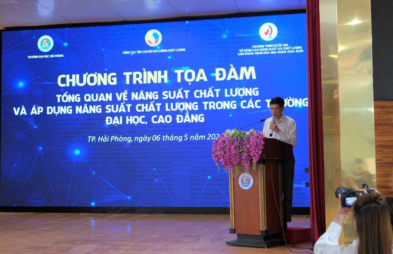 Tọa đàm “Tổng quan về năng suất chất lượng và áp dụng năng suất chất lượng trong các trường Đại học, Cao đẳng” (Hải Phòng)